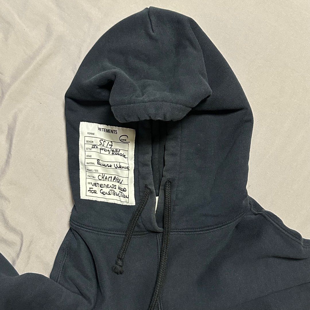 Vetements reverse hoodie top