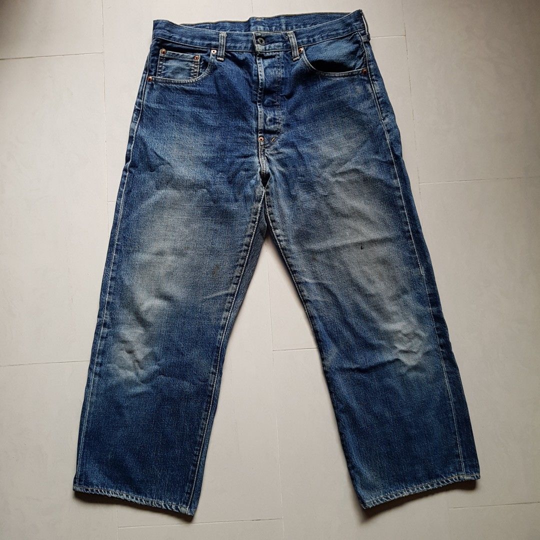Vintage 1998 Levi s 702xx Selvedge Big E red tab cinchback buckle rare Japan jeans collectors biker w34 34 inches
