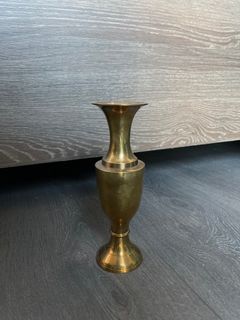 Vintage brass vase