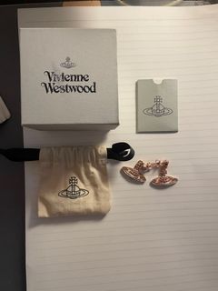 VIVIENNE WESTWOOD Vintage Rose Gold Drop Earrings