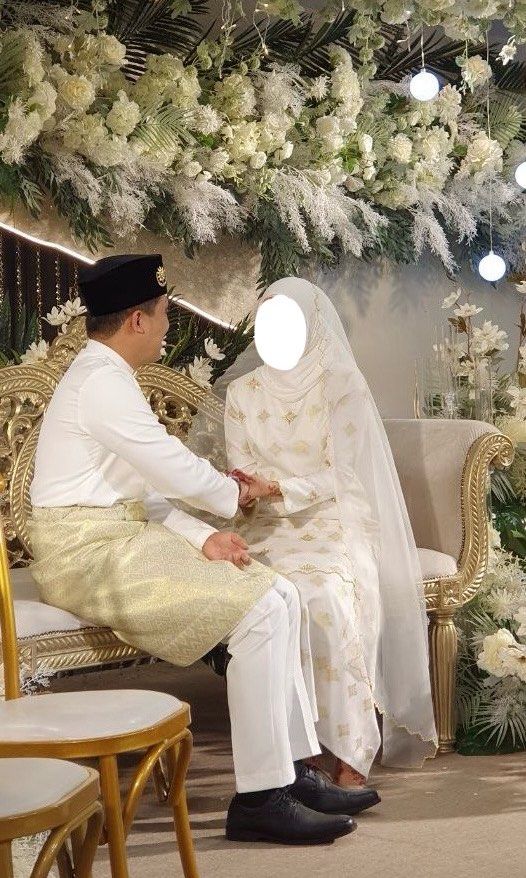 White songket wedding dress cheap