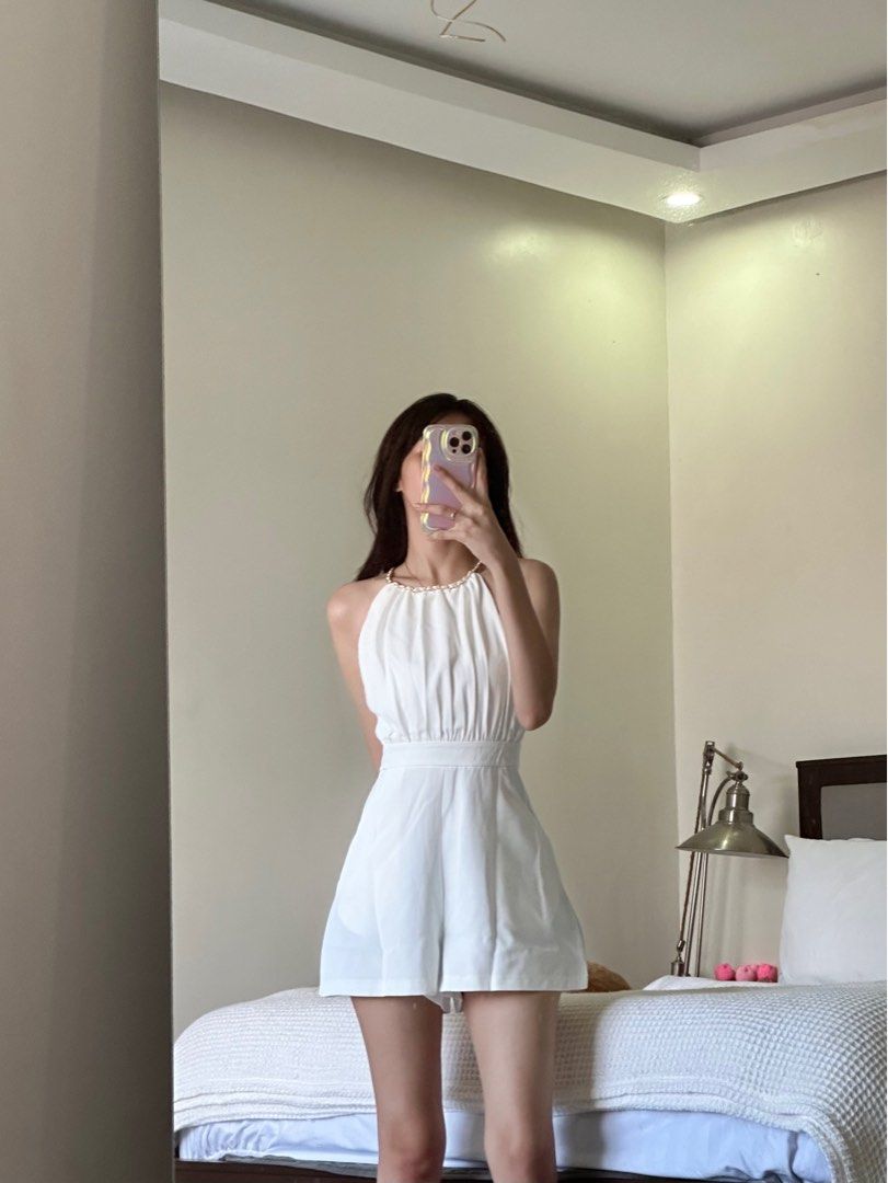 Korean romper dress discount