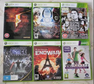 Xbox 360 - Kinect - volante - 10 jogos - Videogames - Orfãs, Ponta