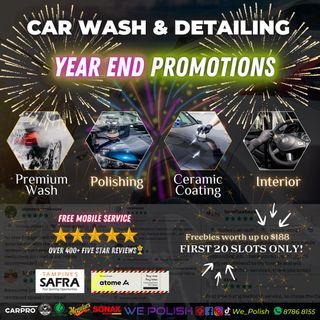 YEAR END DETAILING PROMOTIONS 🎇🎆