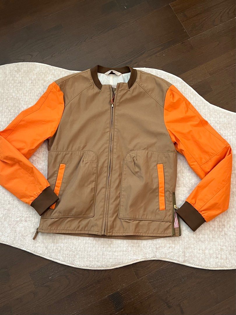 Orange jacket sales zara