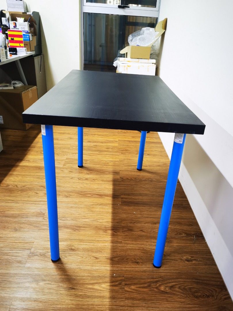 Ikea linnmon desk blue sale