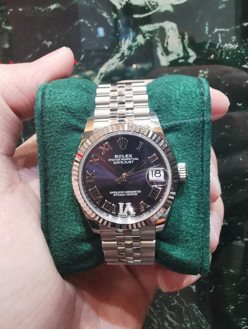 Purple diamond rolex store