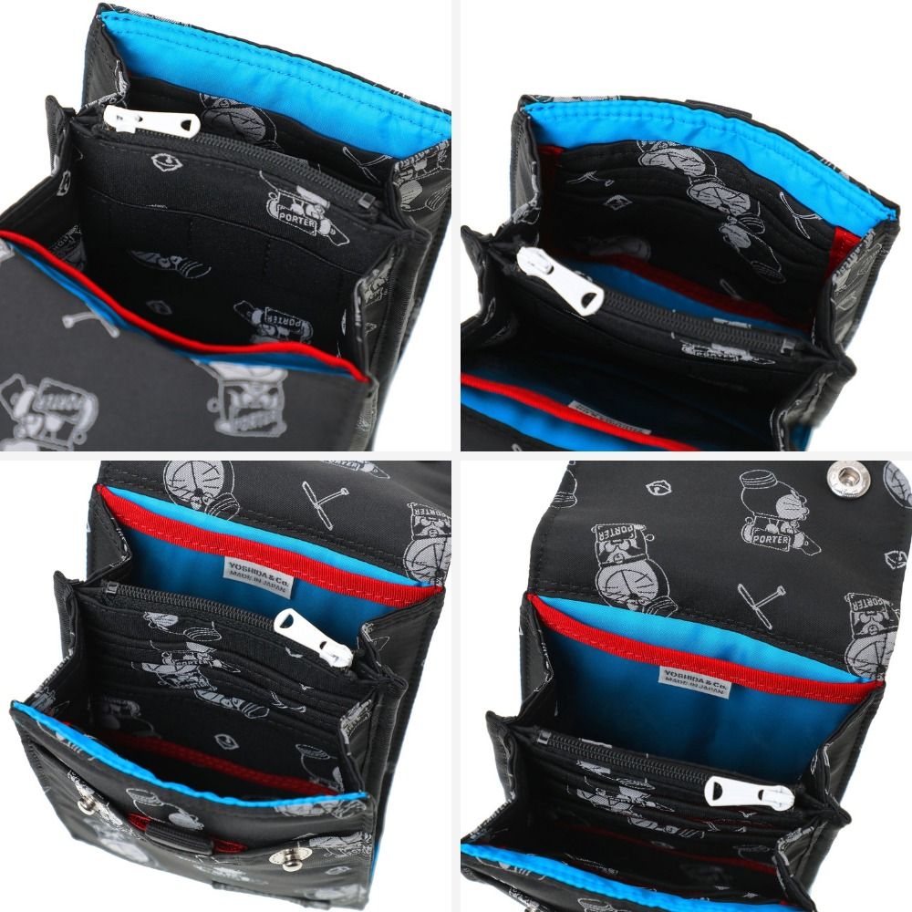 ドラえもん × PORTER NAVIGATOR CASE ブラック ドラえもん x PORTER(ドラえもん x ポーター) NAVIGATOR CASE