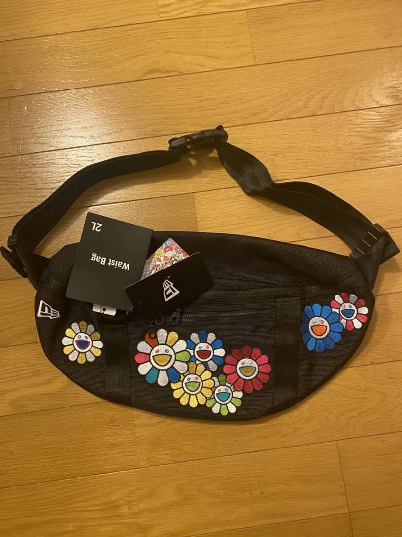 村上隆/ NEW ERA WAIST BAG TAKASHI MURAKAMI FLOWER BLACK 腰包太陽花