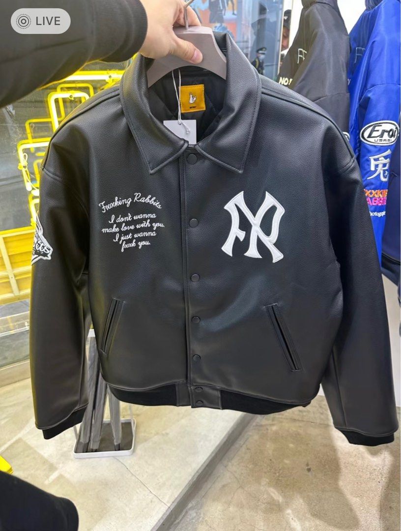 FR2】Neo Leather Varsity Jacket