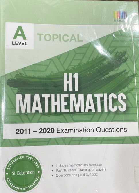H1 Math Notes A level H1 math 2011-2020 topical, Hobbies & Toys, Books & Magazines ...