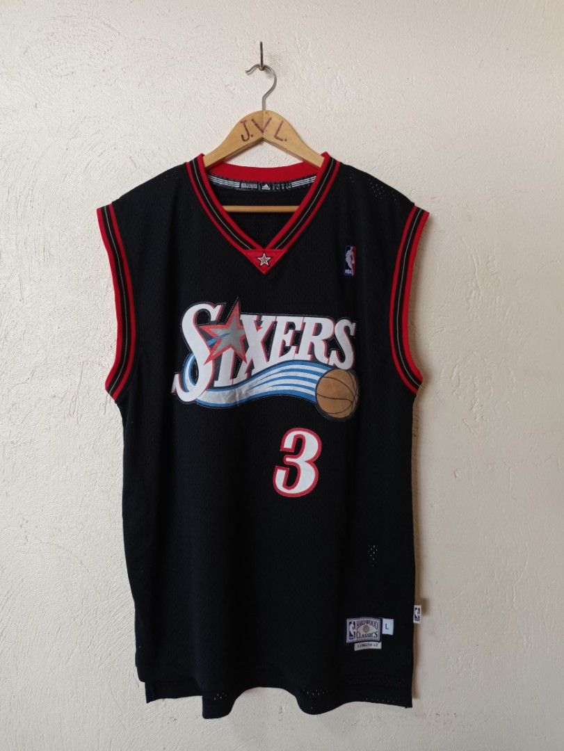 Adidas hardwood classics sixers jersey Allen Iverson Men s