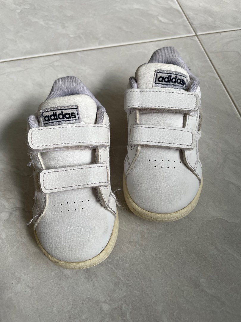 All white adidas for toddlers on sale