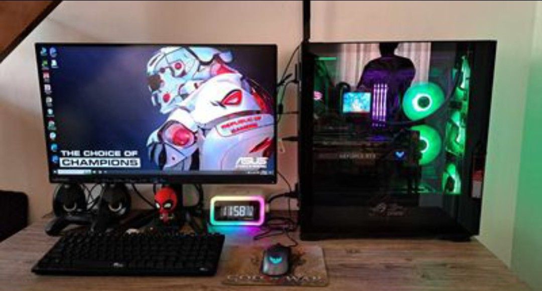 ASUS Gaming Rig / High End Gaming PC Set (Category: Desktops) located in Manila. Submitted by zidane_ulrick (Listing ID 1268508774, Image 1). Description: Selling my Gaming Rig rush! 60k only for System Unit 10k for 160Hz Lenovo Gaming Monitor Reading is essential.. NO PARTS OUT. NO TRADE. Please see parts & SRP below: Gaming Monitor: Lenovo G27Q-30 27 inches QHD monitor (165Hz with 2560 x 1440 resolution) - 13k Liquid Cooler: ASUS RYUJIN 2 ARGB 