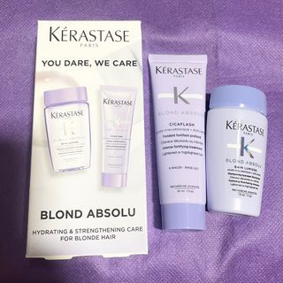 AUTHENTIC Kerastase blond blonde absolu DUO SET Bain lumiere hydrating shampoo cicaflash intense fortifying treatment
