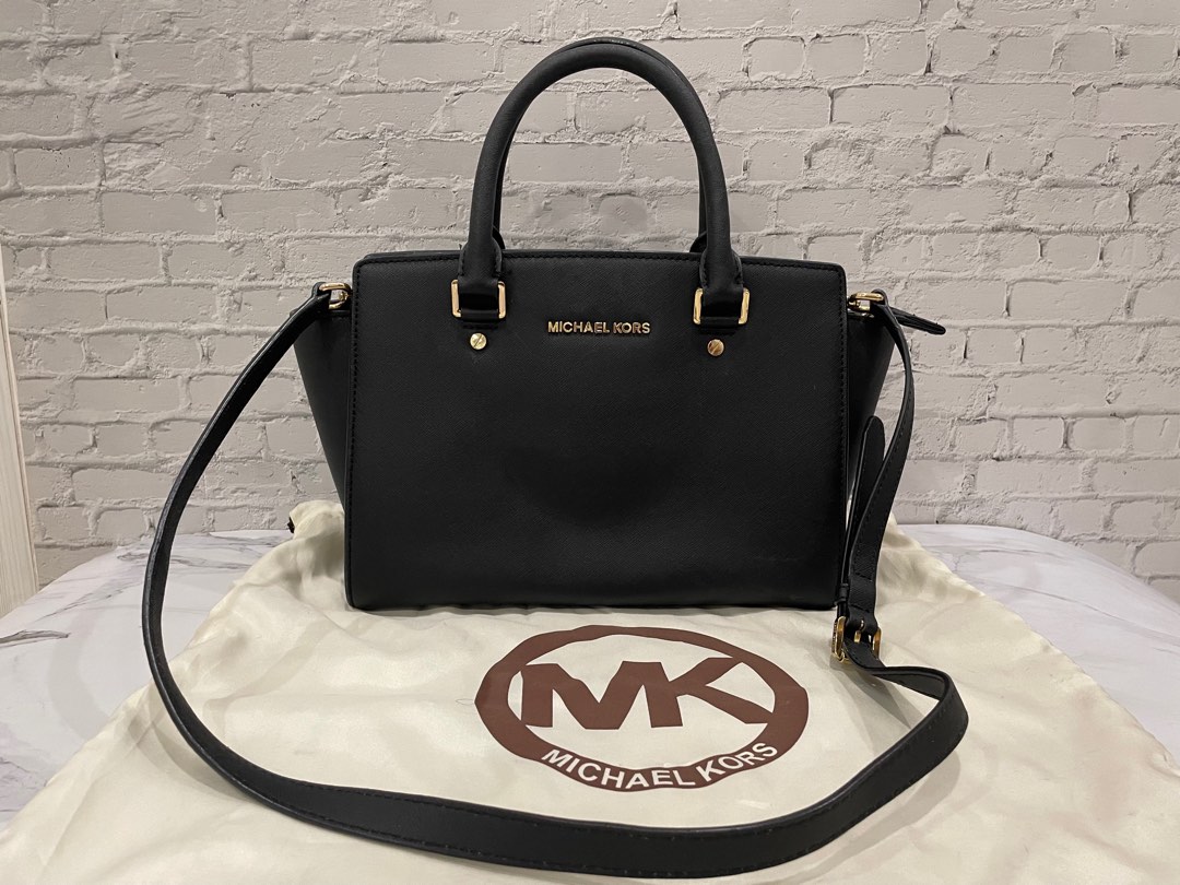 Michael kors selma outlet black medium