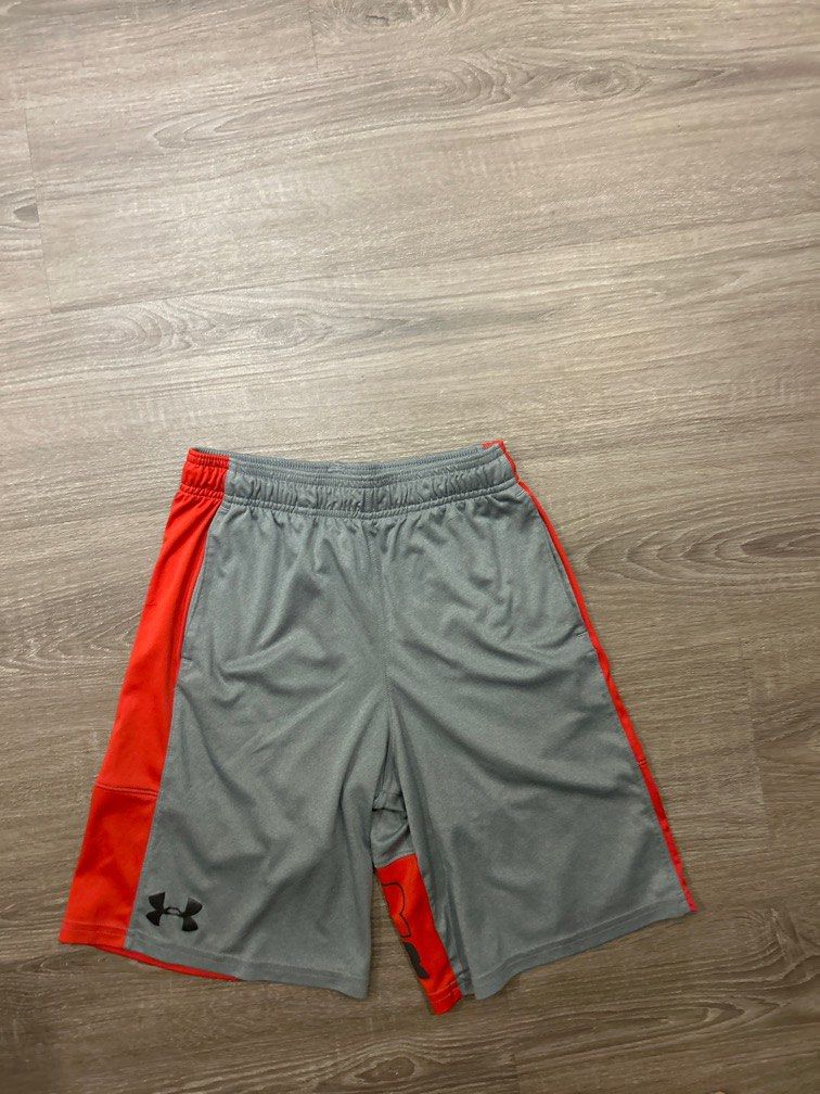 Red under armour shorts sales
