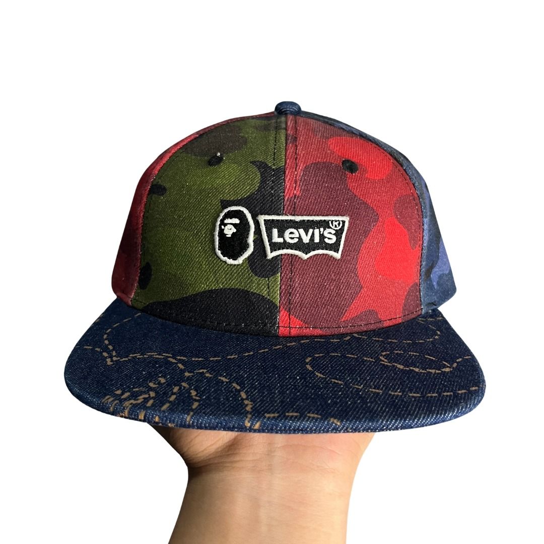 BAPE LEVI'S MULTICOLOR CAMO CAP