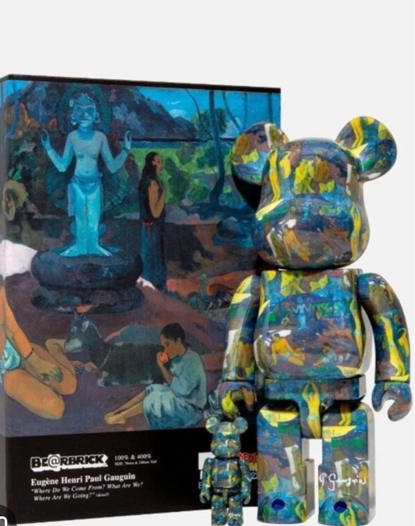 Bearbrick Paul Gauguin 100％ & 400％BE@RBRICK, 興趣及遊戲, 玩具