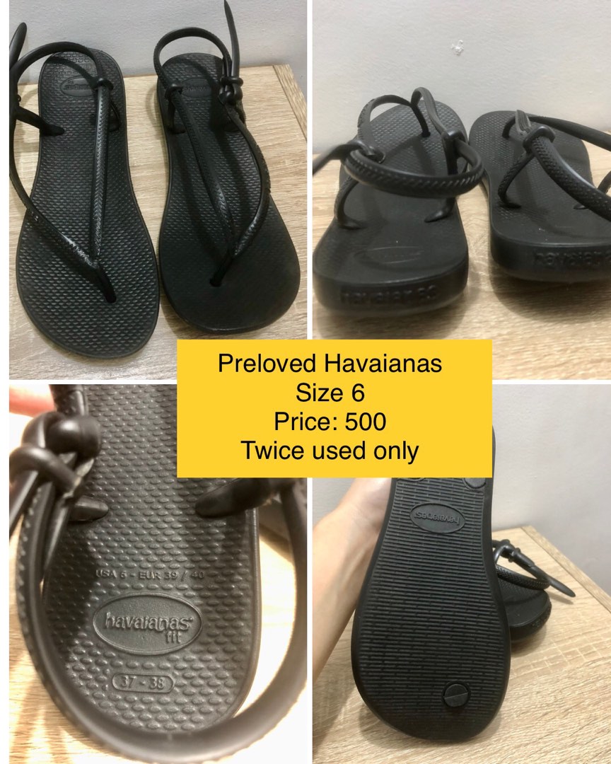 Black Havaianas Size 6 Women s Fashion Footwear Slippers and