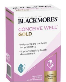 BN Blackmores conceive well gold