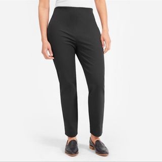 Everlane The Side-Zip Stretch Cotton Pants Navy Blue Women's Size