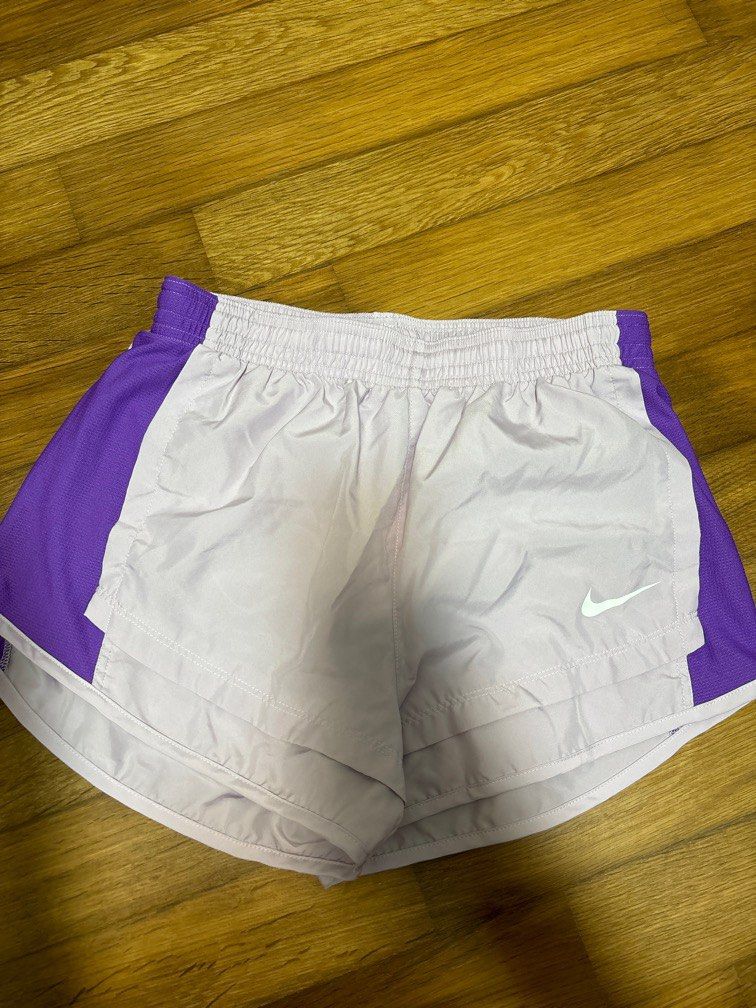 bn nike dri fit running shorts in lilac purple size m Women s