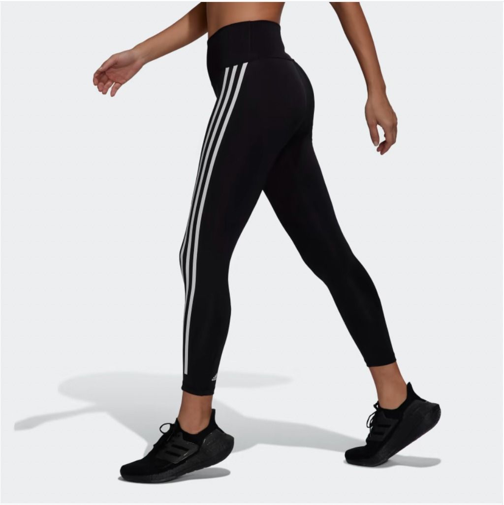 Adidas women's striped on sale leggings
