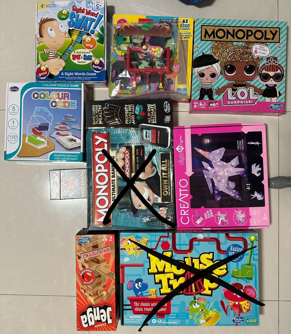 Board game jenga monopoly lol, Hobbies & Toys, Toys & Games on Carousell