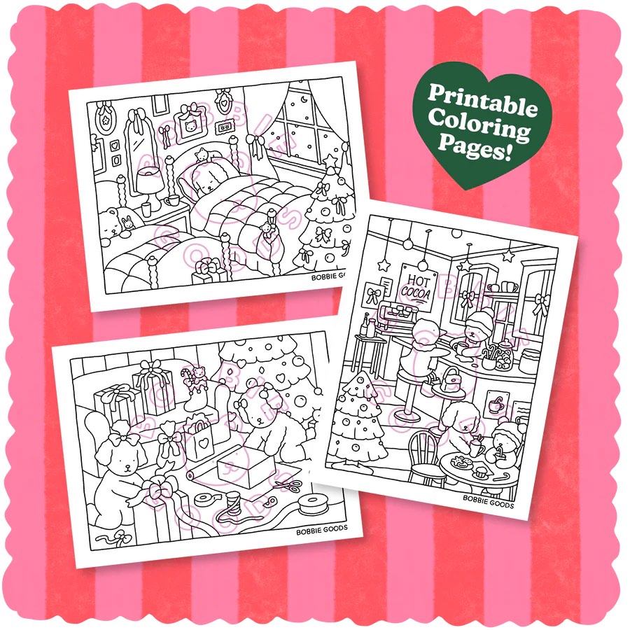 Bobbiegoods This & That Coloring Book Digital Printables Bobbie