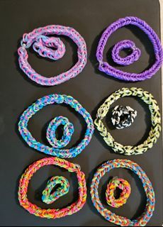 Bracelets - Handmade Multicolored rubberband