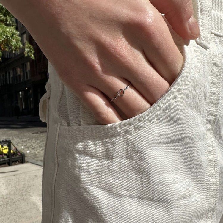 Brandy Melville Mini Heart Ring Gold Women s Fashion Jewelry