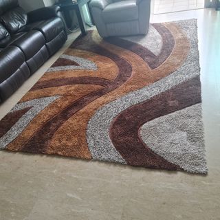 Brown Malaysian Carpet Rug