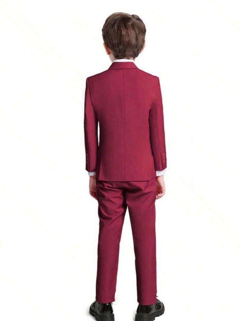 Burgundy suit pants