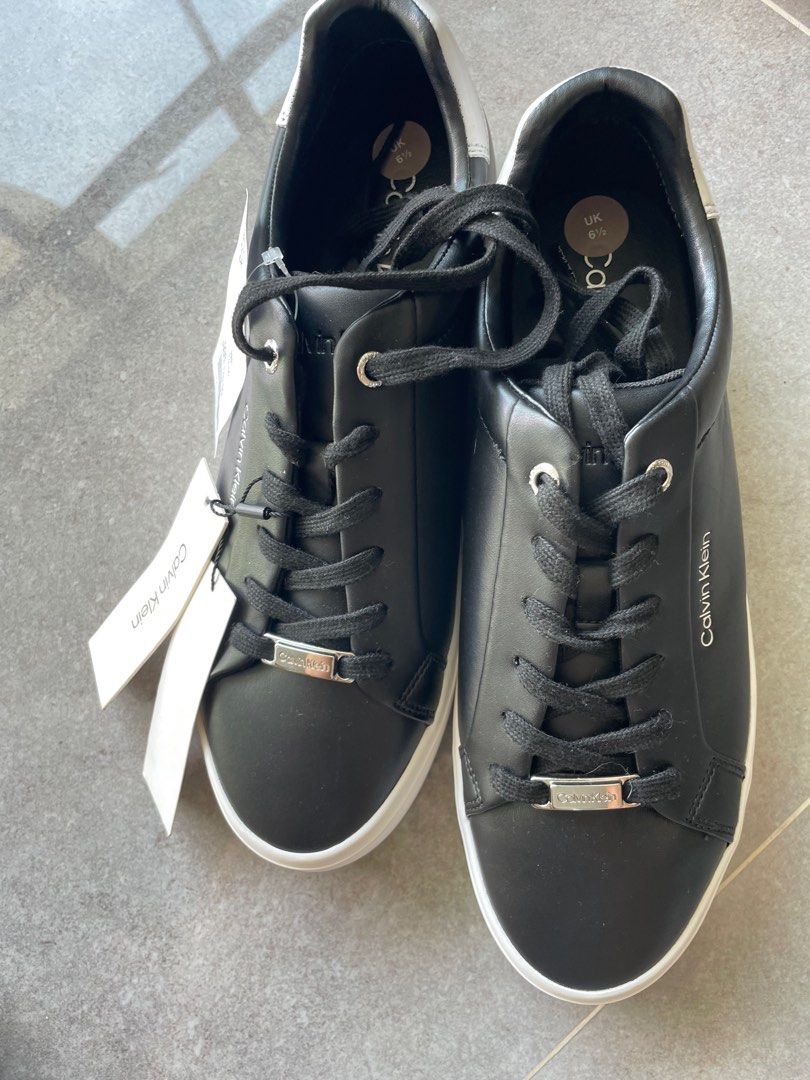 Calvin Klein black sneakers, Women's Fashion, Footwear, Sneakers