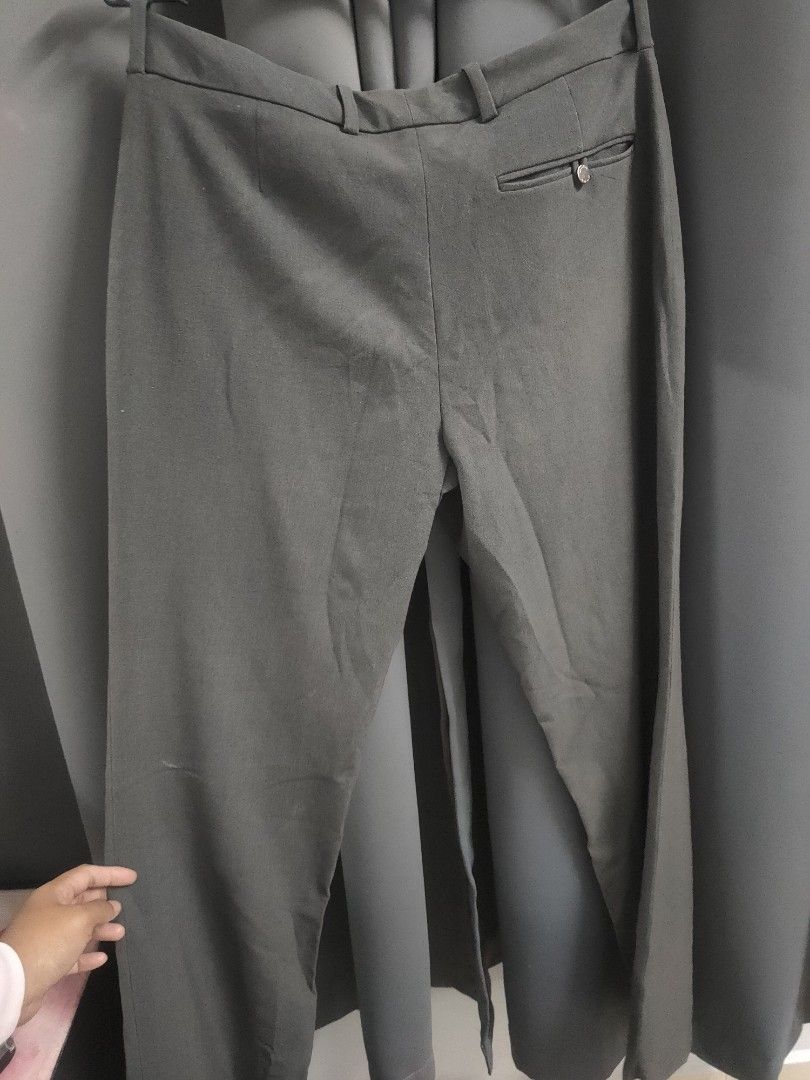 CALVIN KLEIN WOMAN PANTS WORK PANTS GREY FORMAL PANTS Women s