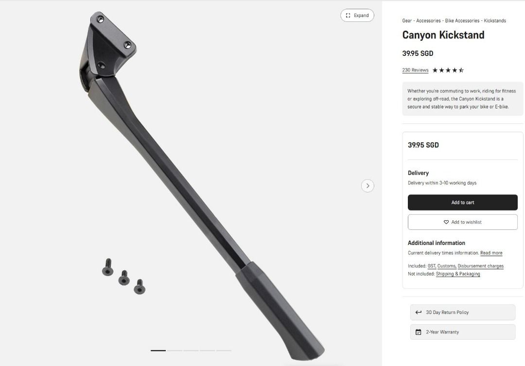 Canyon kickstand shop