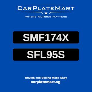 Car Plate For Sale: SMF174X SFL95S