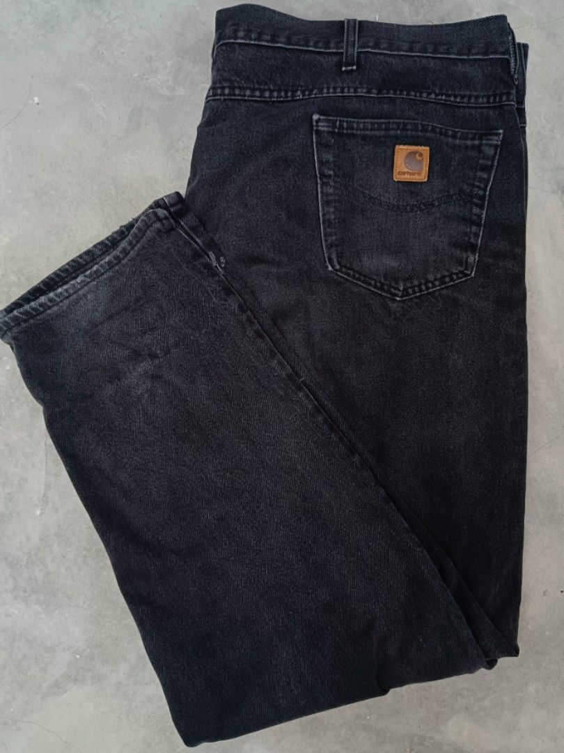 Carhartt black jeans Men s Fashion Bottoms Jeans on Carousell