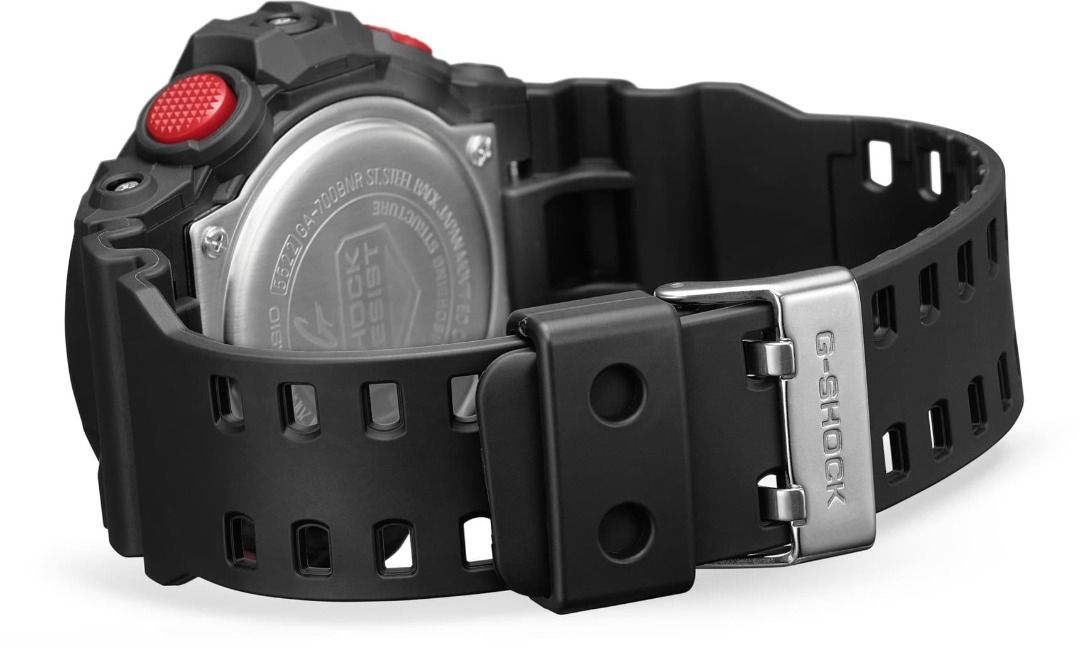 G shock ga 700 black red sale
