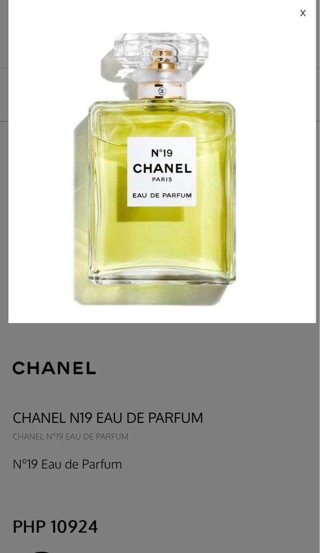 Chanel N 19 EDP 100ml, Beauty & Personal Care, Fragrance & Deodorants on  Carousell