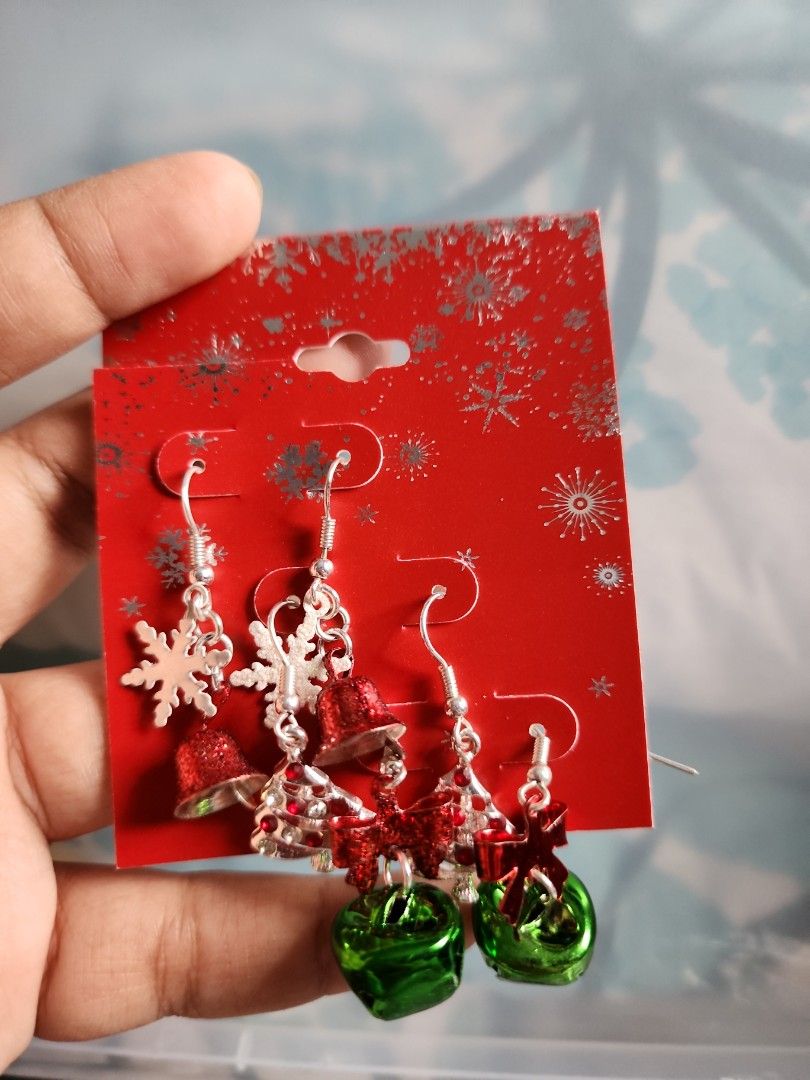 Christmas earrings Women s Fashion Jewelry Organisers