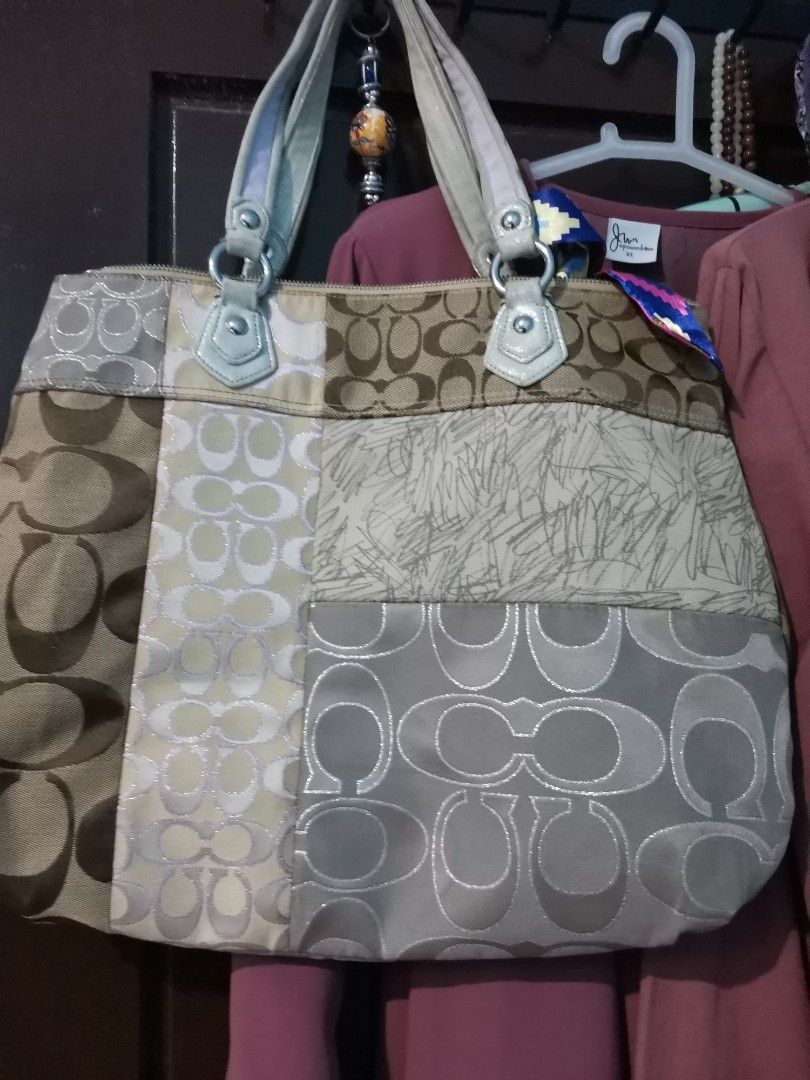 Coach poppy tote sale
