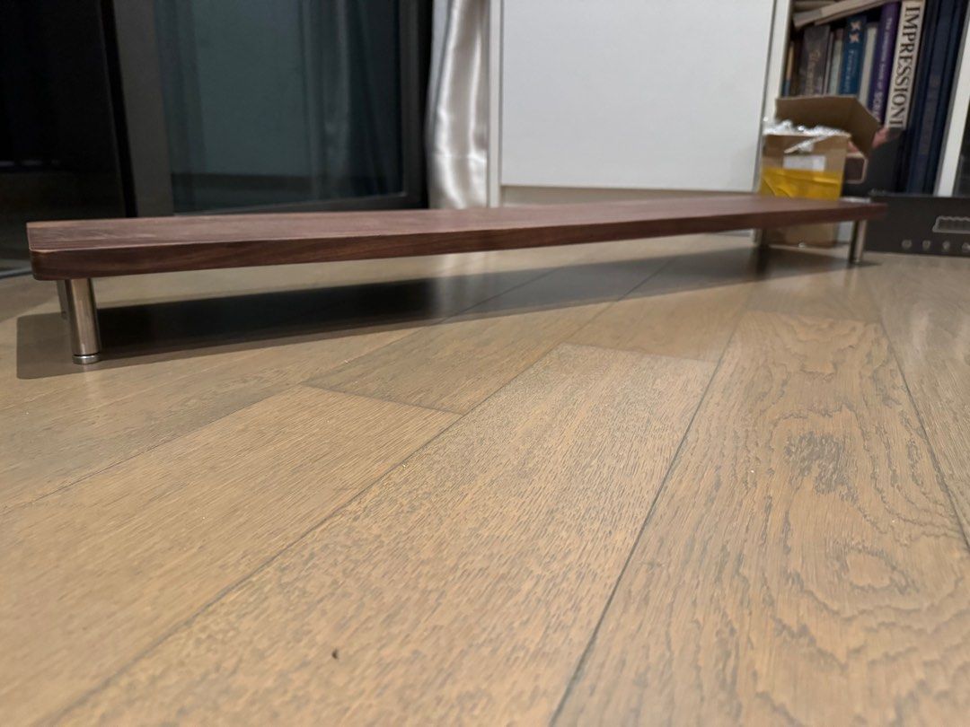 Computer desk riser (Category: Tables & Sets) located in Singapore. Submitted by denyum (Listing ID 1268432794, Image 3). Description: Solid wood top and metal legs.