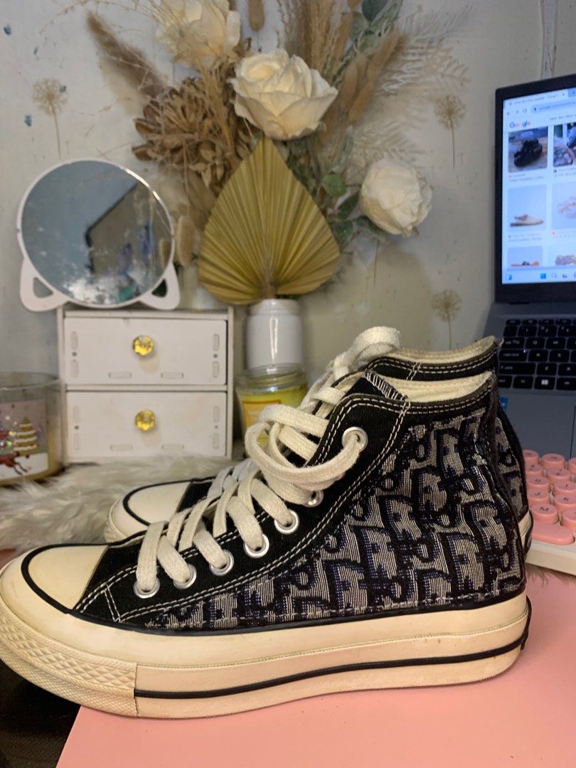 Converse Dior Women s Fashion Footwear Sneakers on Carousell
