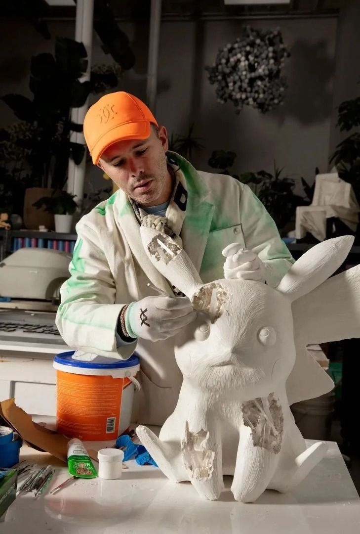 Daniel Arsham Pokemon Seated Pikachu 寶可夢石英高原比卡超Limited