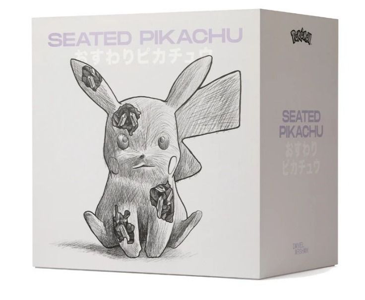 Daniel Arsham Pokemon Seated Pikachu 寶可夢石英高原比卡超Limited