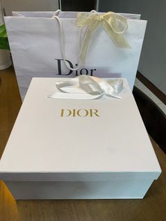 Dior  box with paper bag and ribbon