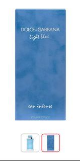 Dolce and Gabbana light blue eau intense