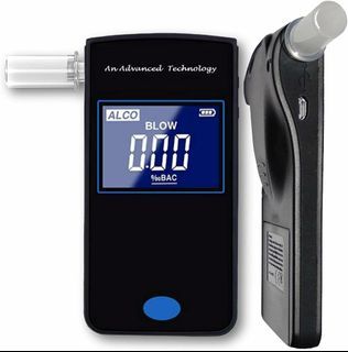 Drivaid Breathalyzer, Rechargeable Alcohol Tester with Real time Clock and Low Standby Current